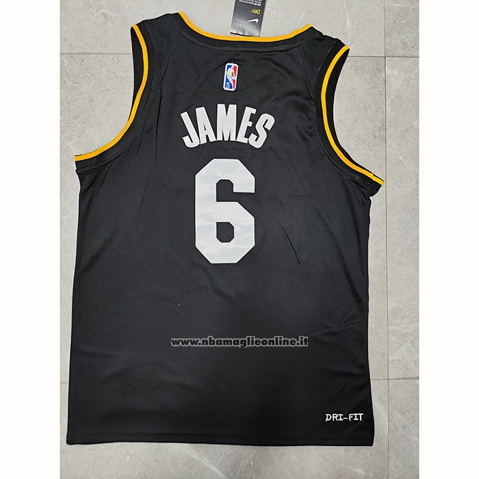 Maglia Los Angeles Lakers LeBron James #6 Select Series 2022 Nero